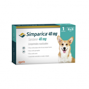 SIMPARICA 40 MG. 10 KG - 20 KG. UNIDAD_1