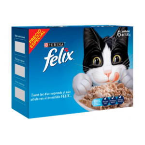 FELIX CLASSIC PACK X 6 SURTIDO. 156 GR _1