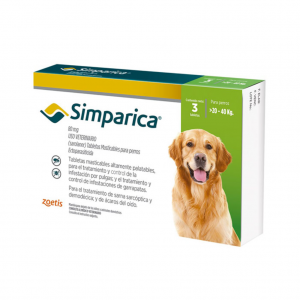 SIMPARICA 80 MG. 20 KG - 40 KG. UNIDAD_1
