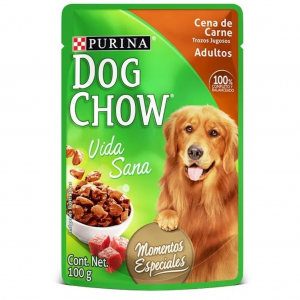 DOG CHOW ADULTOS CENA DE CARNE TROZOS JUGOSOS 100 GR_1